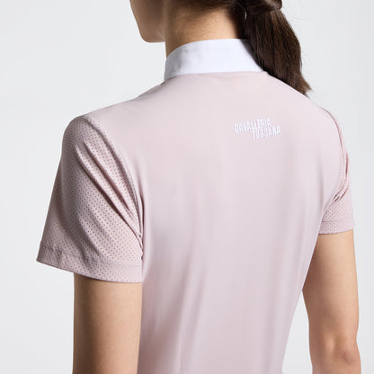 Cavalleria Toscana CT Short Sleeve Perforated Jersey inserts Riding Shirt