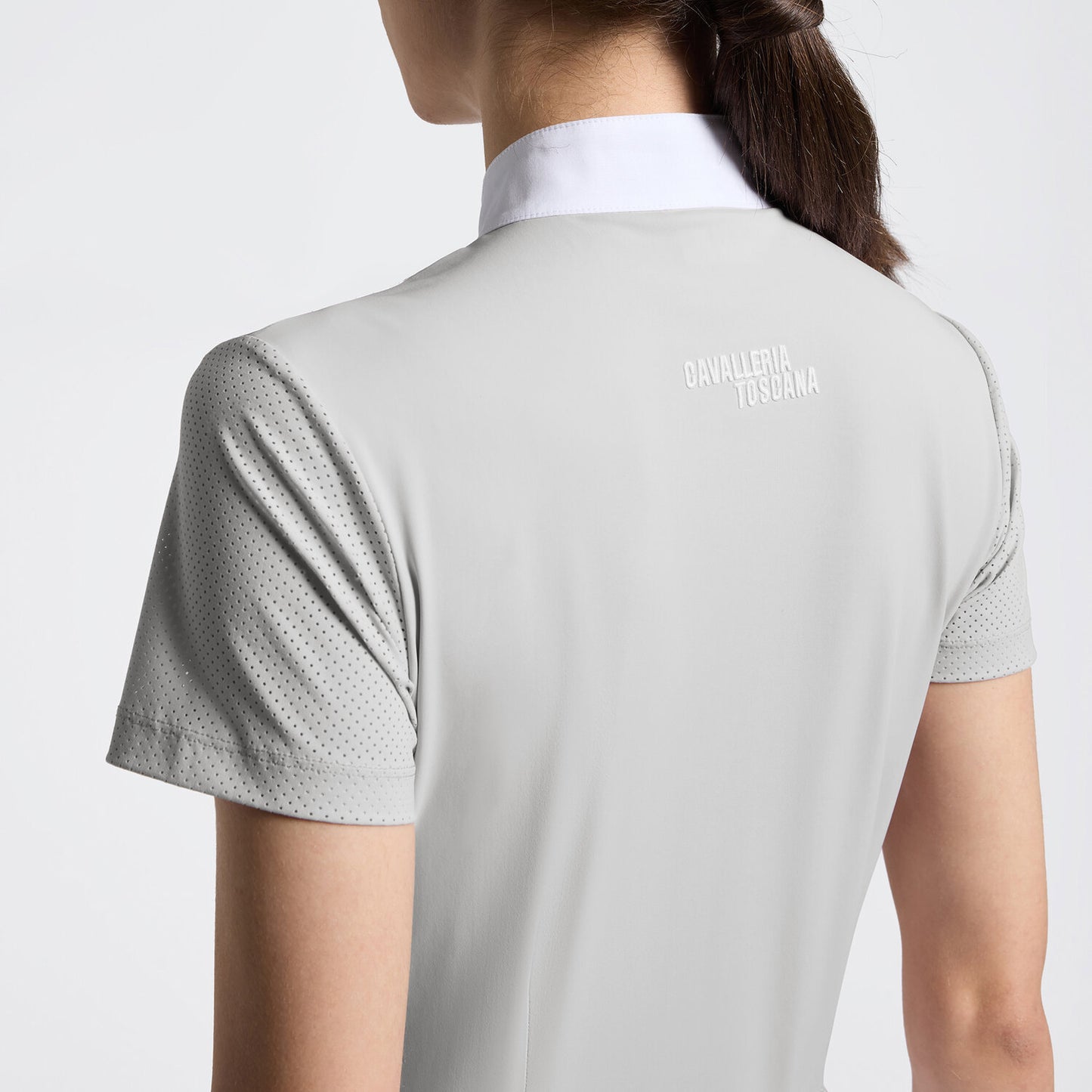 Cavalleria Toscana CT Short Sleeve Perforated Jersey inserts Riding Shirt