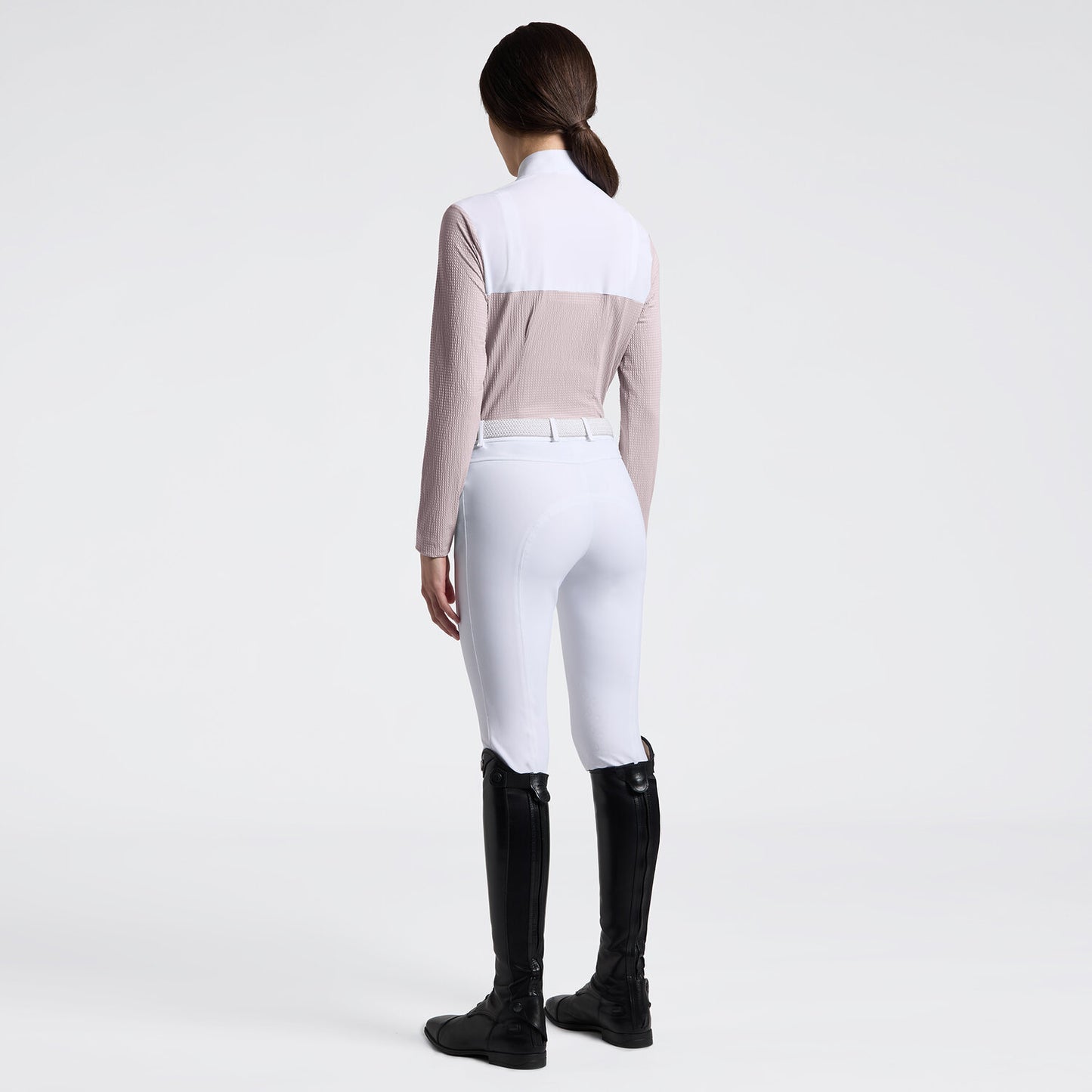 Cavalleria Toscana Women's Long Sleeve Riding Shirt in Jersey