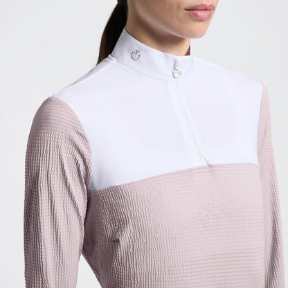 Cavalleria Toscana Women's Long Sleeve Riding Shirt in Jersey