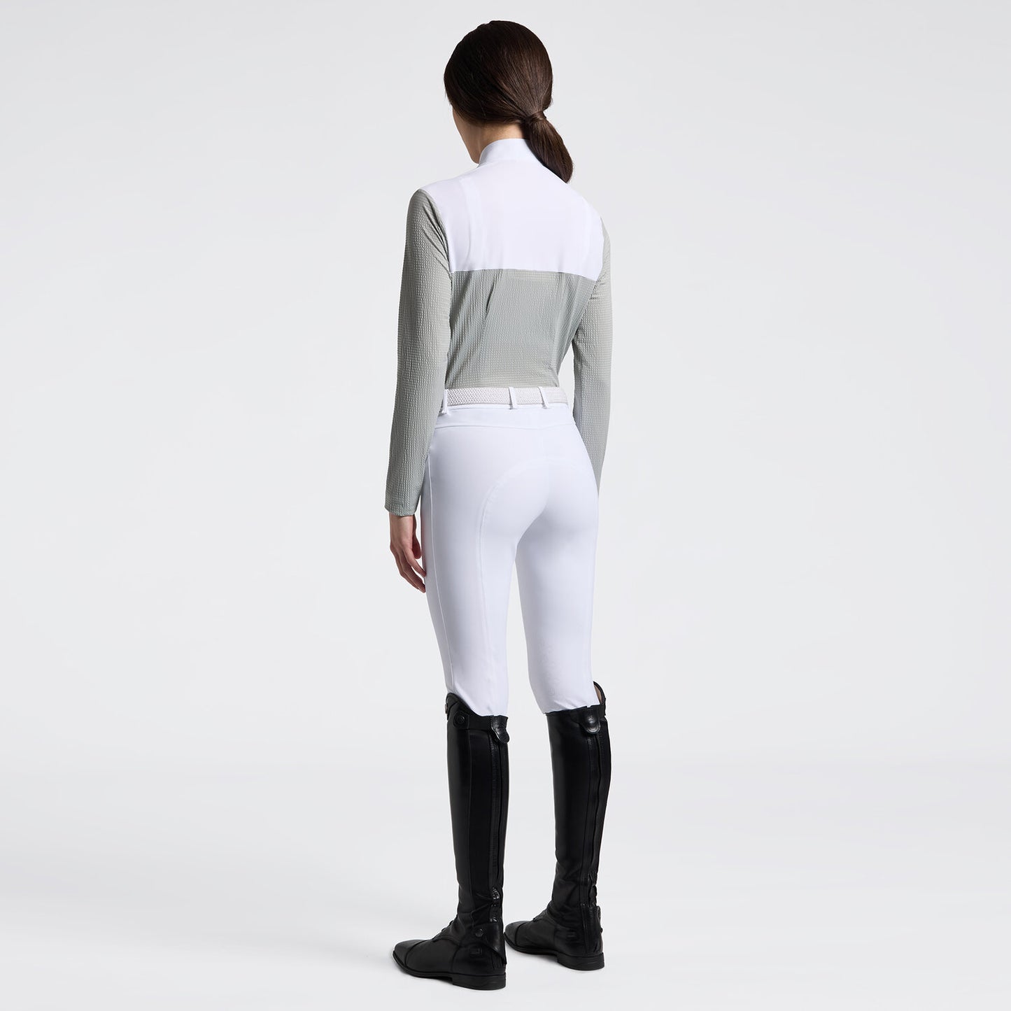 Cavalleria Toscana Women's Long Sleeve Riding Shirt in Jersey