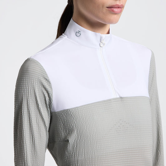 Cavalleria Toscana Women's Long Sleeve Riding Shirt in Jersey