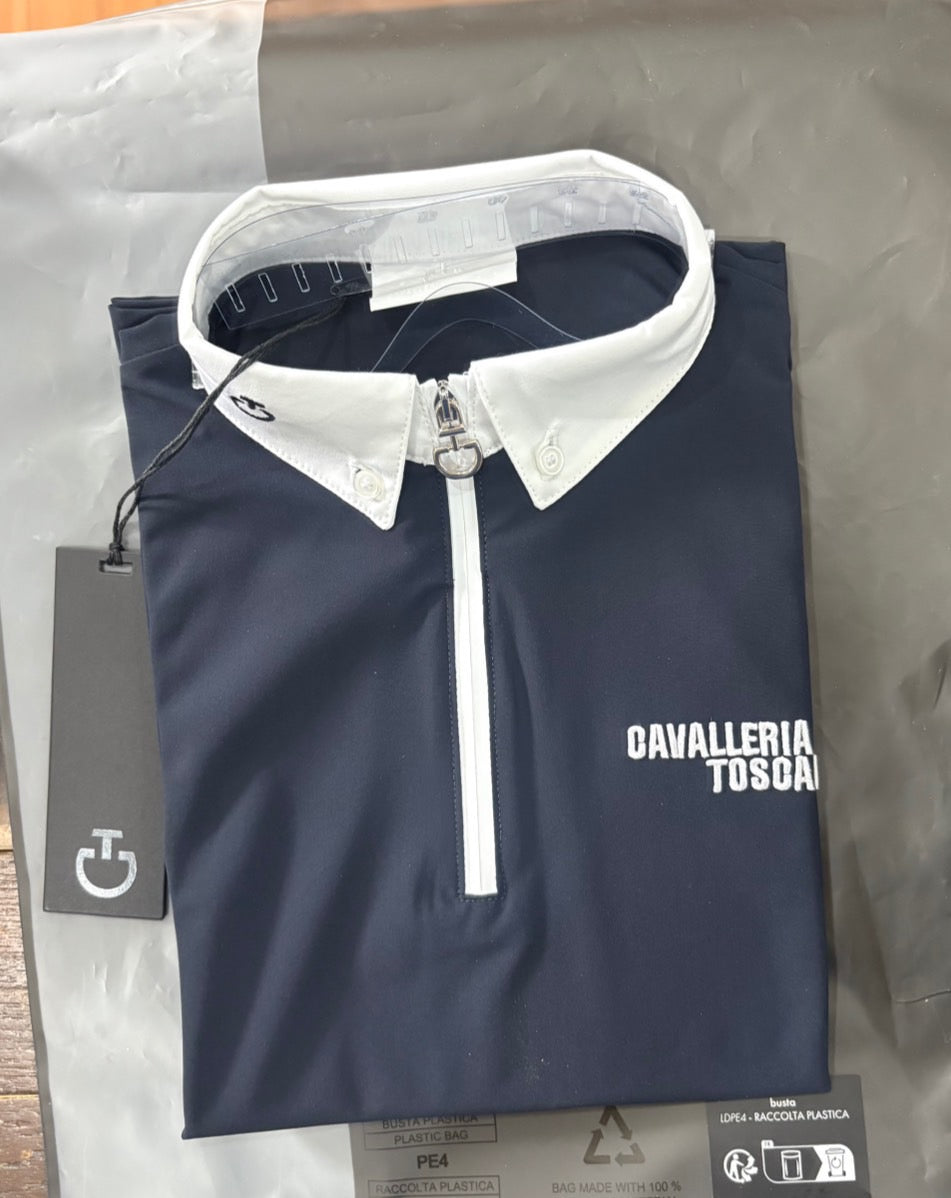 Cavalleria Toscana CT Jersey S/S Zip Competition Shirt