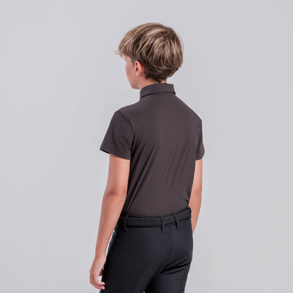 Cavalleria Toscana Boys’ Technical Polo with Horse Patch