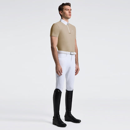 Cavalleria Toscana Men’s Jersey Competition Shirt with Zip
