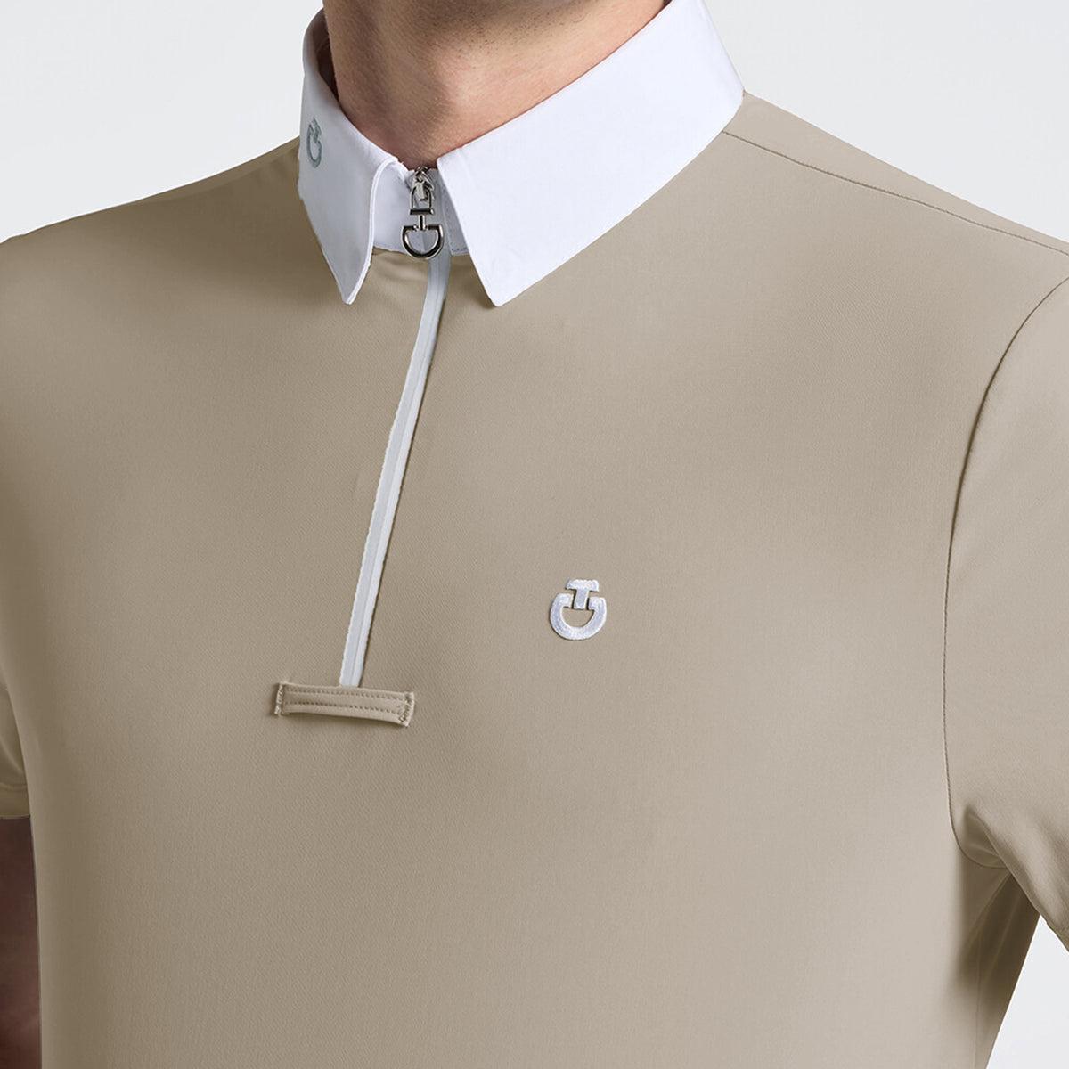 Cavalleria Toscana Men’s Jersey Competition Shirt with Zip