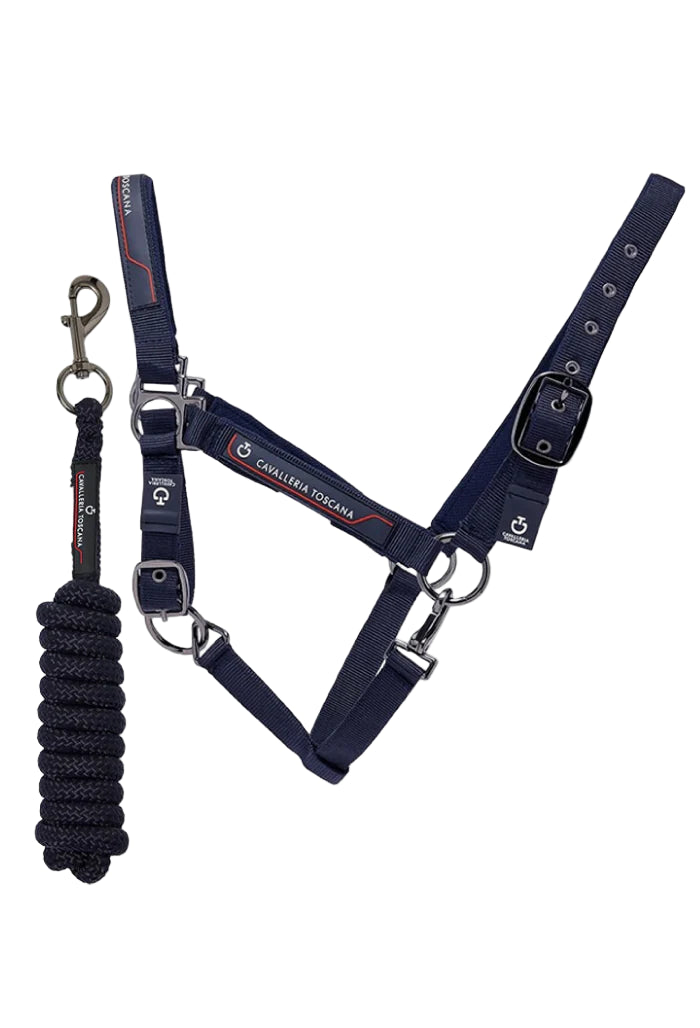 (Set) Cavalleria Toscana CT Halter - Lead Rope
