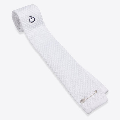 Cavalleria Toscana Knitted Tie with Tie Clip