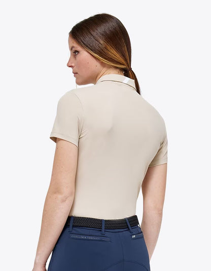 Cavalleria Toscana Lightweight Performance PiquE S/S Button Training Polo