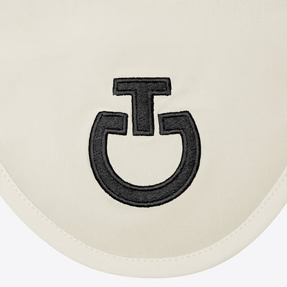 (Set) Cavalleria Toscana Diamond Quilted Jersey Dressage Saddle Pad - Sand