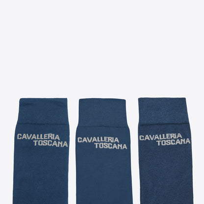 Cavalleria Toscana CT Jacquard Logo 3-Pack Socks