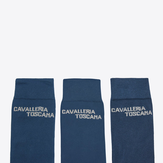 Cavalleria Toscana CT Jacquard Logo 3-Pack Socks