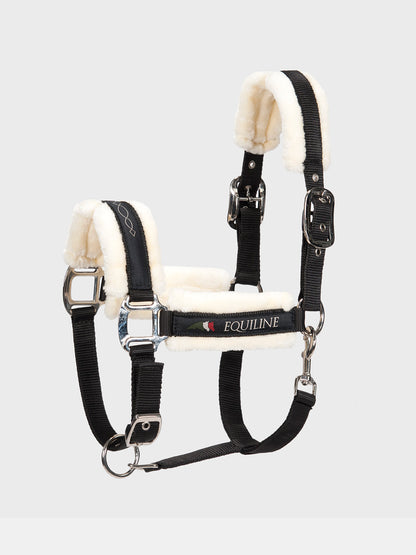 (Set) Equiline Halter With Lambskin + Rope Set