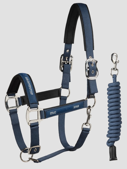 Equiline Halter and Lead Rope Set with Tone-on-Tone Microstuds