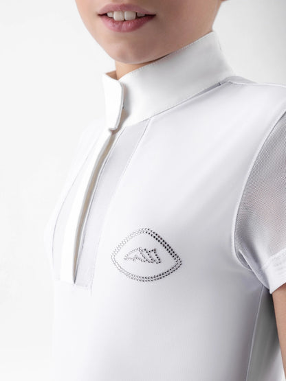 Equiline Girls’ competition Polo with Rhinestones