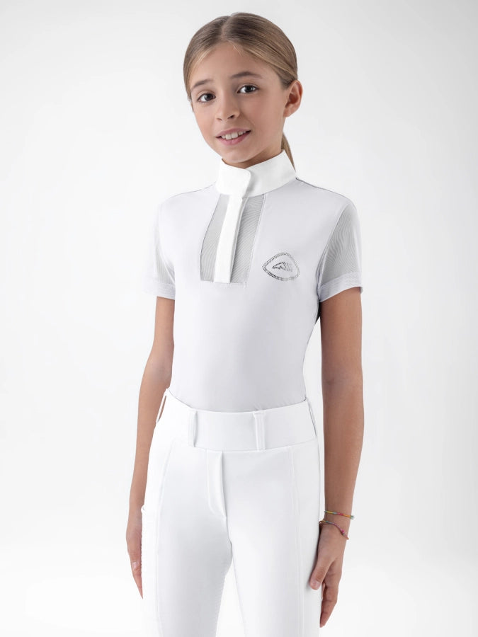Equiline Girls’ competition Polo with Rhinestones
