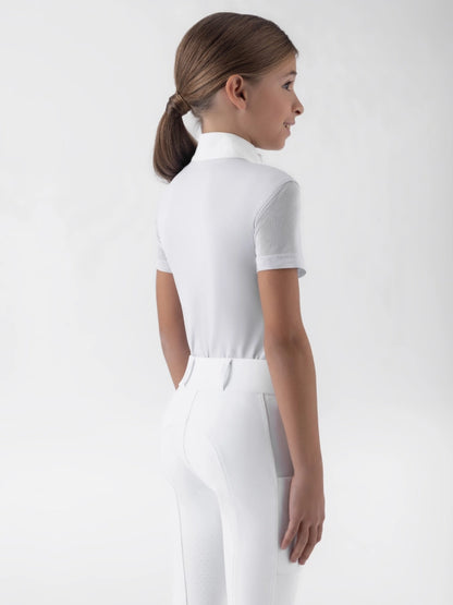Equiline Girls’ competition Polo with Rhinestones