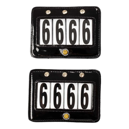 Equestro 4 Digits Competition Number Holder With Crystals