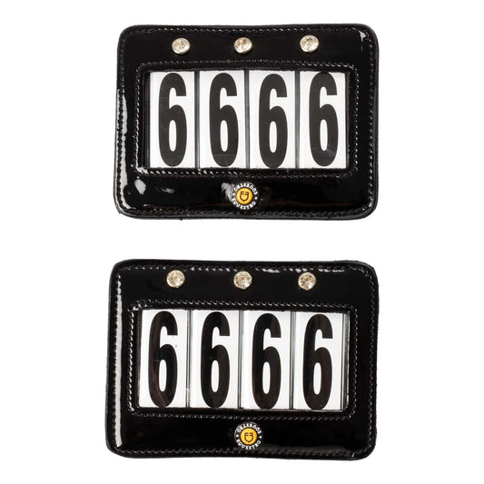 Equestro 4 Digits Competition Number Holder With Crystals