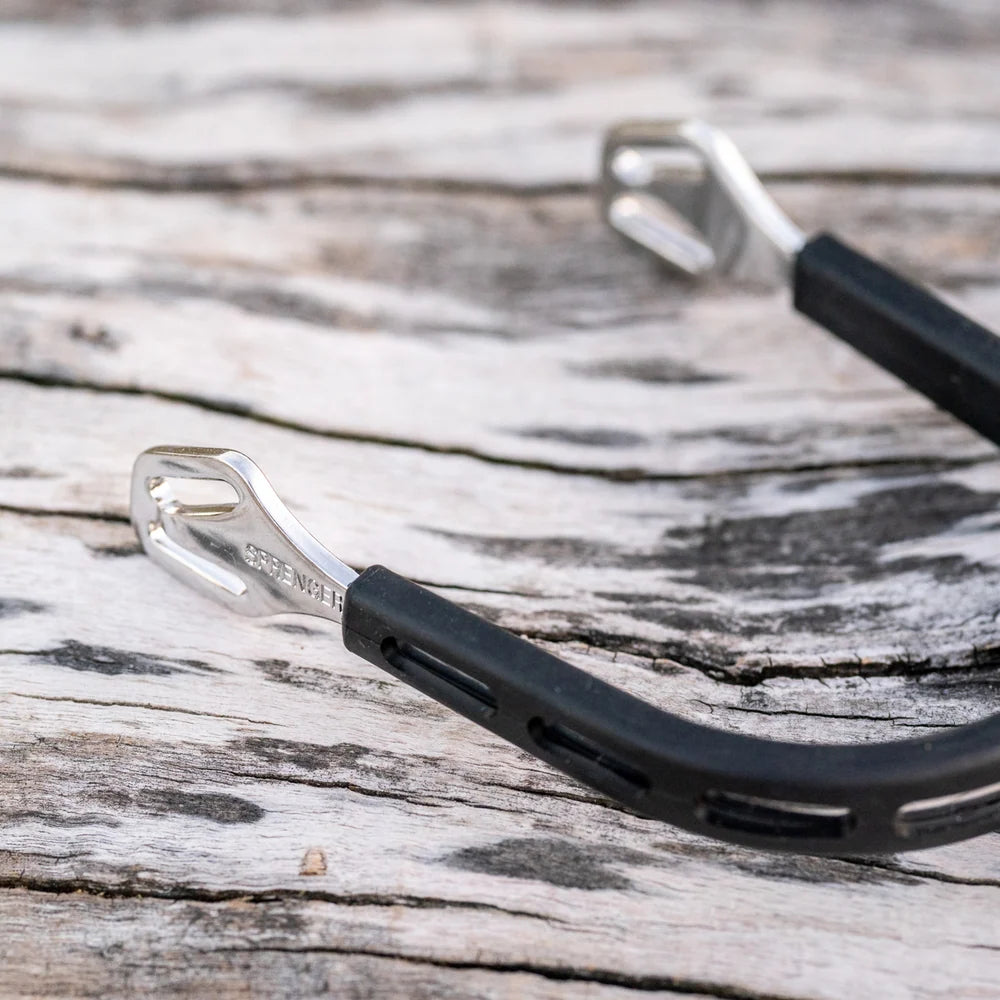Sprenger ULTRA fit EXTRA GRIP spurs with Balkenhol fastening - Stainless steel, 30 mm rounded
