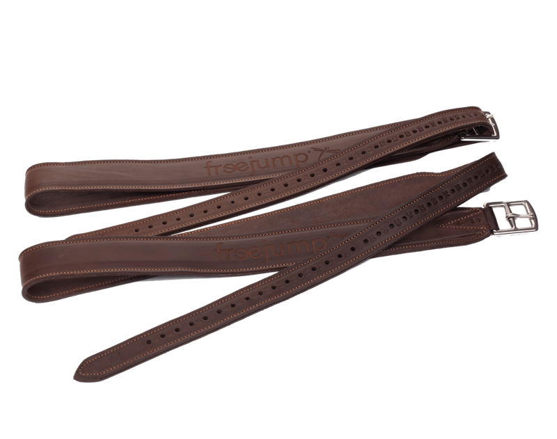 Freejump Stirrups Strap Leather Classic Wide