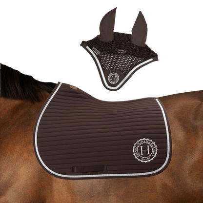 (Set) Harcour Karembar Saddle Pad + FREDY Flyveil