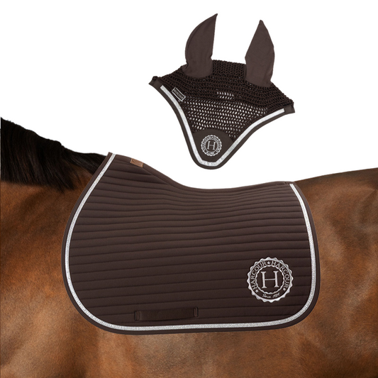 (Set) Harcour Karembar Saddle Pad + FREDY Flyveil