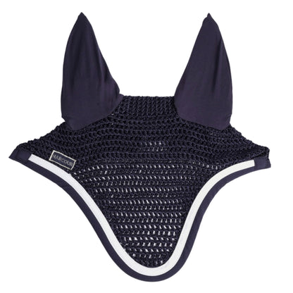 (Set) Harcour Soft Saddle Pad and Feeby Ear Net - Navy/Emerald Green