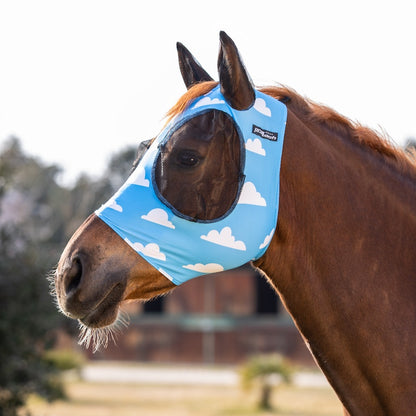 AmaHorse Lycra Anti-Fly Mask w Ear Cover Net