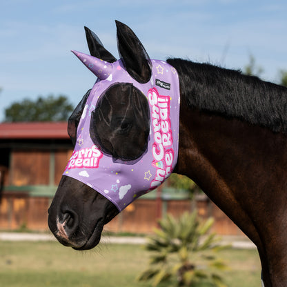 AmaHorse Lycra Anti-Fly Mask w Ear Cover Net