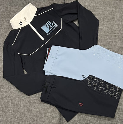 Cavalleria Toscana CT Team Daytona Jersey L/S Zip Competition Polo