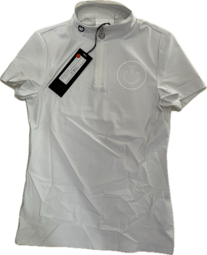 Cavalleria Toscana CT Cross Stitch Print Jersey S/S Button Up Competition