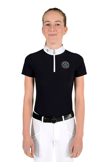 Cavalleria Toscana CT Jersey S/S Zip Competition Polo