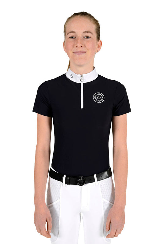 Cavalleria Toscana CT Jersey S/S Zip Competition Polo