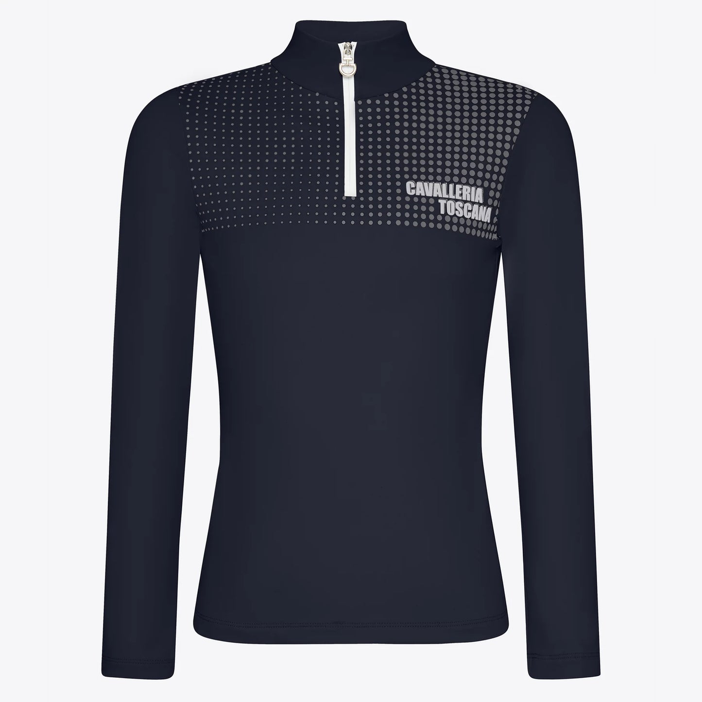 Cavalleria Toscana CT Pop Art Jersey Fleece L/S Zip Training Polo