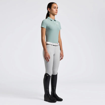 Cavalleria Toscana CT Jersey SS Training Polo w Embroidered Script Logo