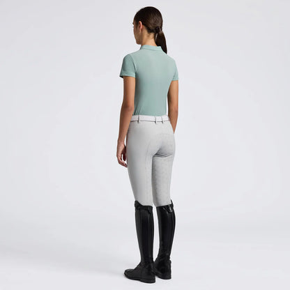 Cavalleria Toscana CT Jersey SS Training Polo w Embroidered Script Logo