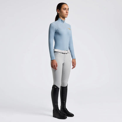 Cavalleria Toscana CT Insert Micro Perforated Jersey LS Training Polo w Emb