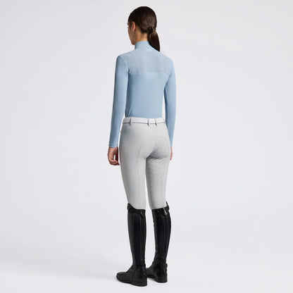 Cavalleria Toscana CT Insert Micro Perforated Jersey LS Training Polo w Emb