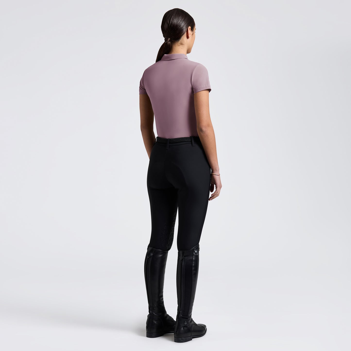 Cavalleria Toscana CT S/S Jersey w/Horse Print Training Polo