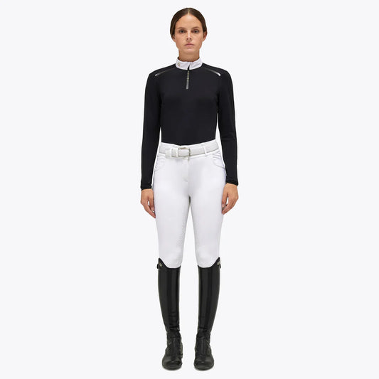 Cavalleria Toscana REVO Premier Tech Wool L/S Competition Zip Polo