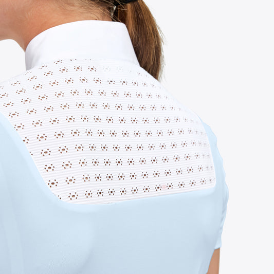 Cavalleria Toscana Lightweight Pique S/S Zip Competition Polo