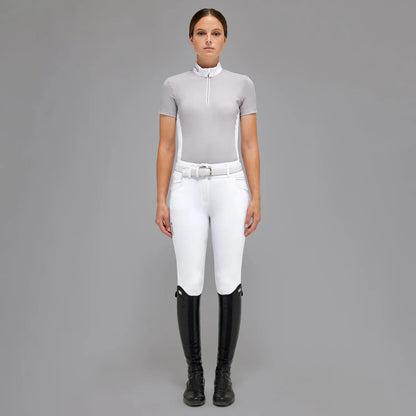 Cavalleria Toscana Revo S/S Jersey Competition Zip Polo w Tech Knit Back Inserts