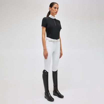 Cavalleria Toscana Revo S/S Jersey Competition Zip Polo w Tech Knit Back Inserts