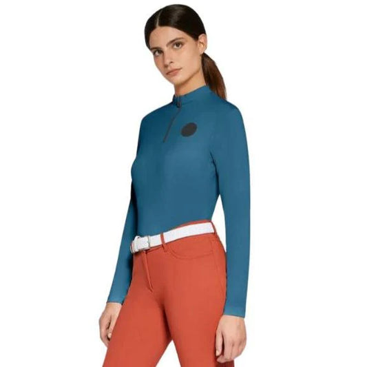 Cavalleria Toscana CT Tech Piquet L/S Training Zip Polo