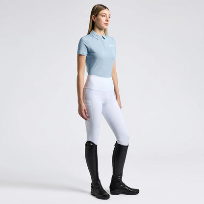 Cavalleria Toscana CT Jersey S/S Training Polo w Tufted Logo