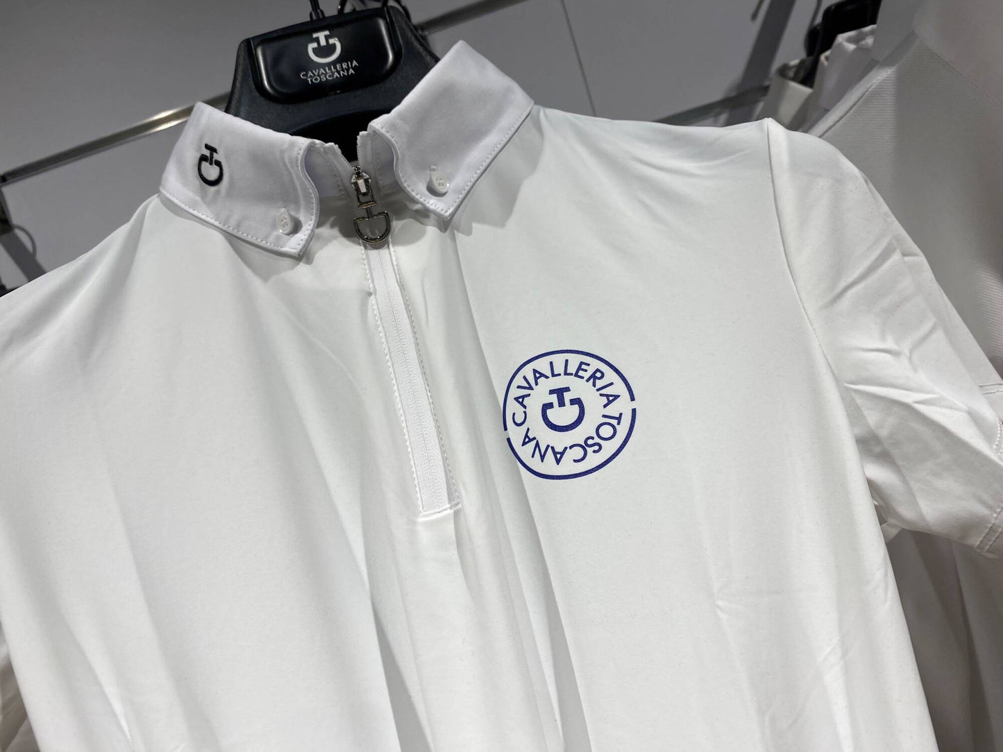 Cavalleria Toscana CT Jersey S/S Zip Competition Polo