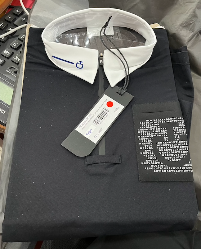 Cavalleria Toscana Revo S/S Tech Piquet Zip Polo w Tech Knit Back