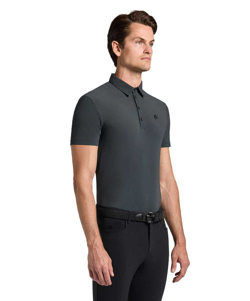 Cavalleria Toscana CT Jersey S/S Training Polo w Print Logo