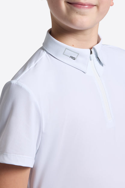 Rider's Gene RG Boys' Micro Perforated Jersey S/S Competition Zip Shirt